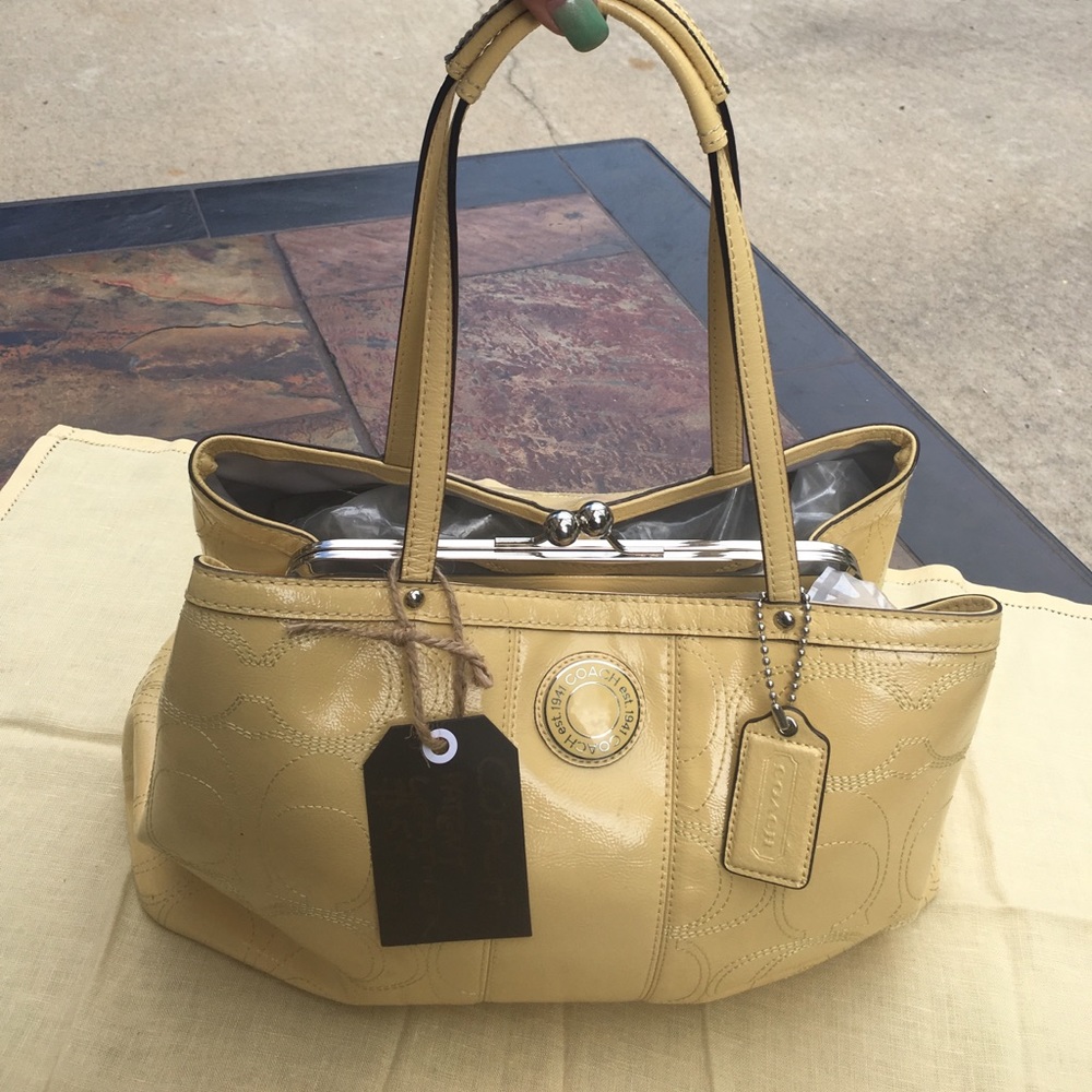Coach patent leather bag